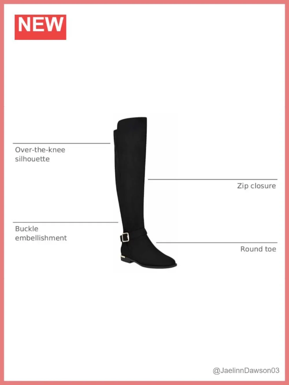 Nine West Over-the-Knee Faux Suede Boots Round Toe Buckle Zip Heels